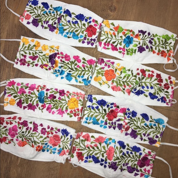 Mexican Handmade Embroidered Face Mask San Antonio - Picture 13 of 16